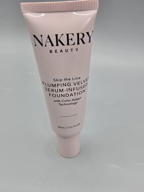 Nakery Beauty Plumping Velvet Serum-Infused Foundation — Color Medium